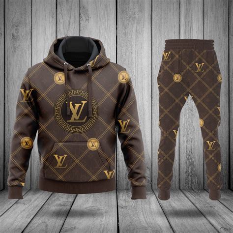 lv hoodie mens|louis vuitton men's sweatsuit.